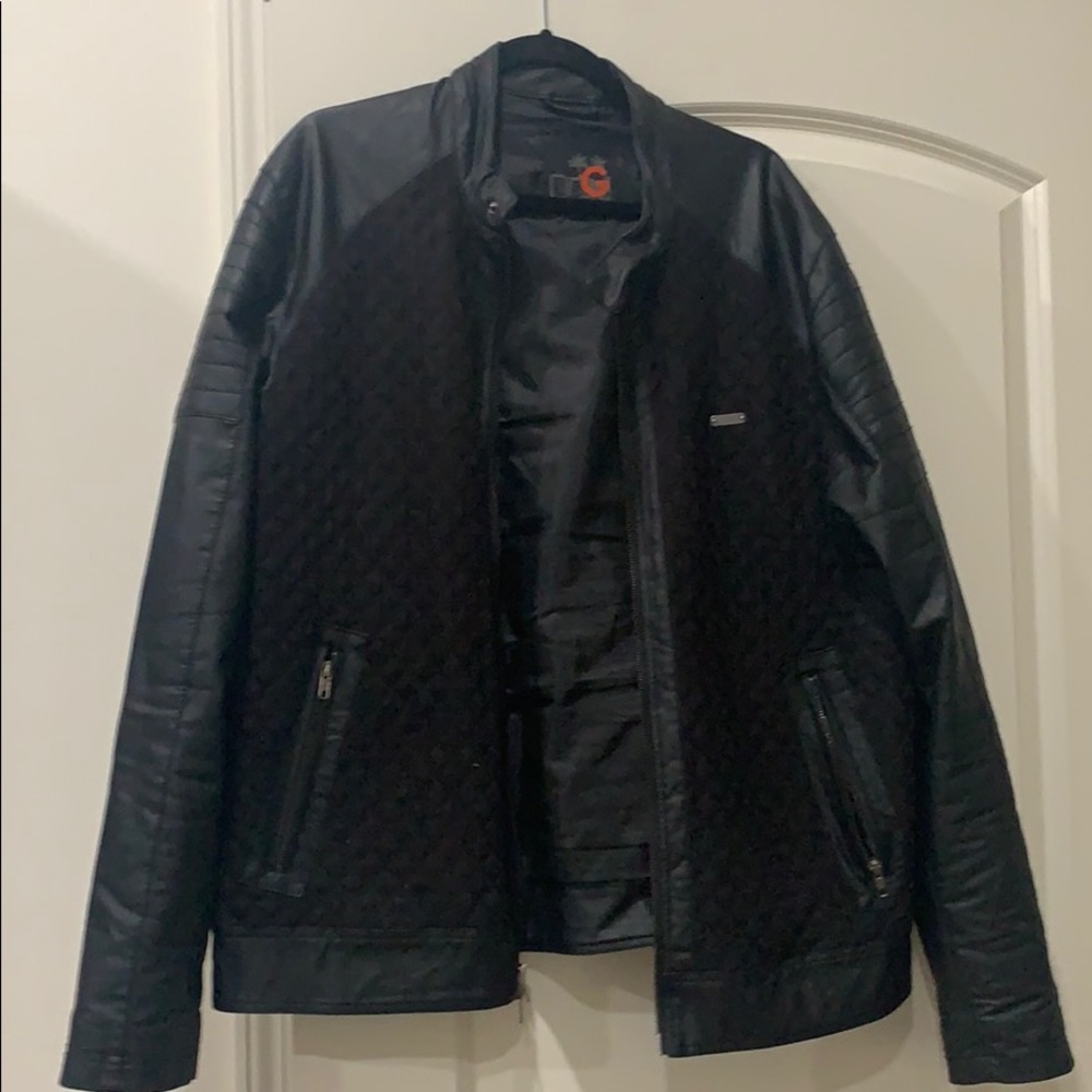 G BY GUESS FAUX LEATHER JACKET, XXL